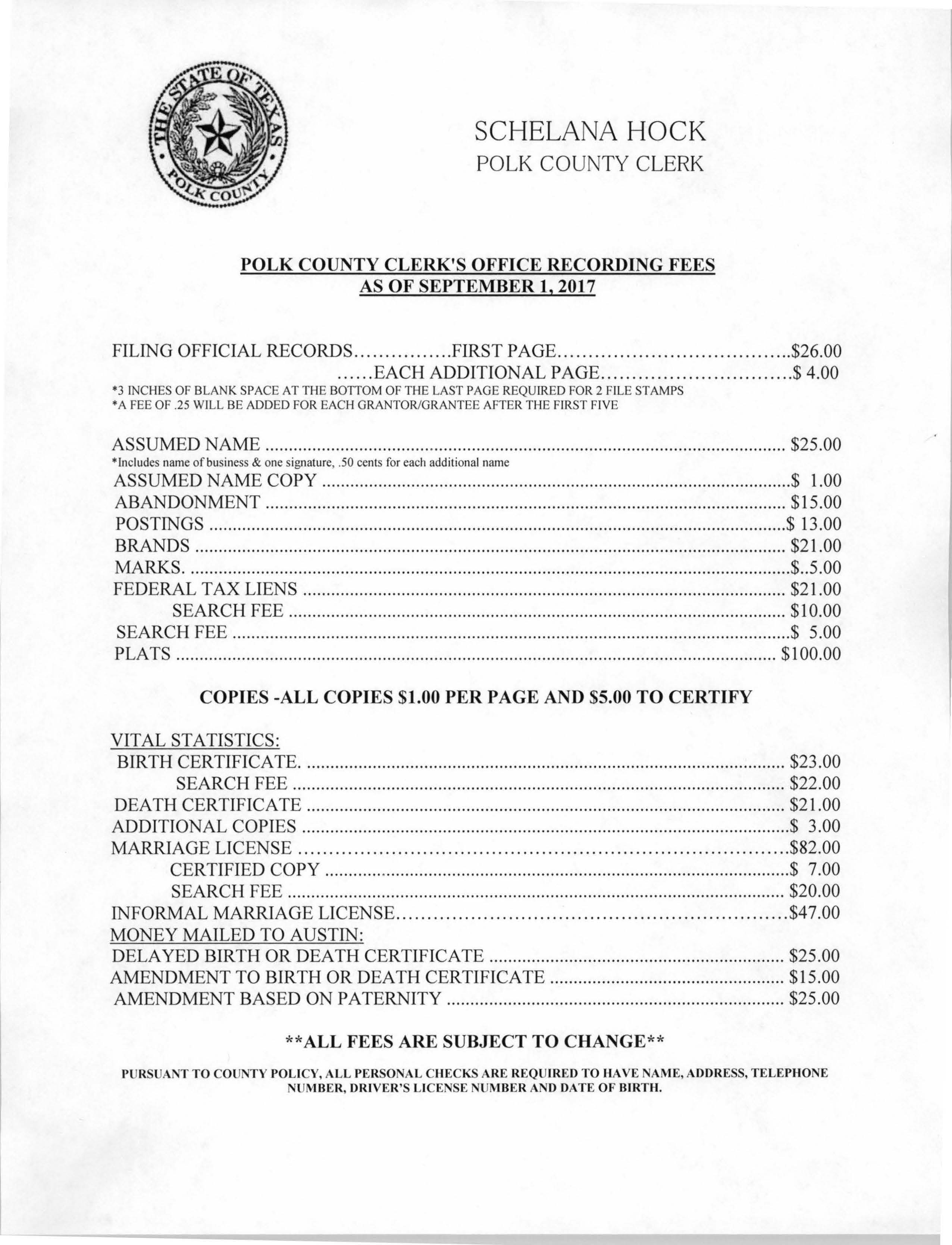 birth certificate for polk county florida